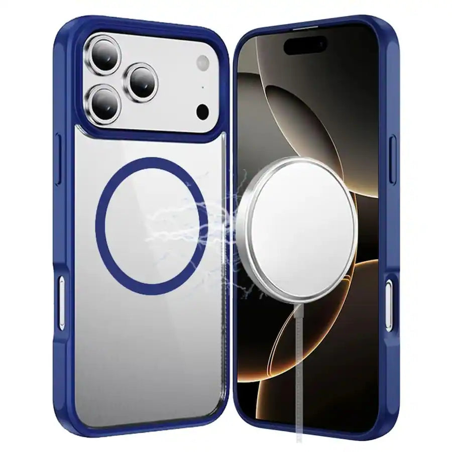 Premium Clear Shockproof Phone Case with Tempered Glass for iPhone 17 Pro product image