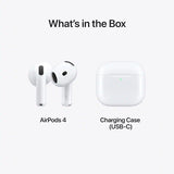 Apple - AirPods 4 - White - Open Box - Excellent