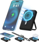 Entronix Magnetic Wireless Power Bank 10000mAh for iPhone and Android Devices – Black product image