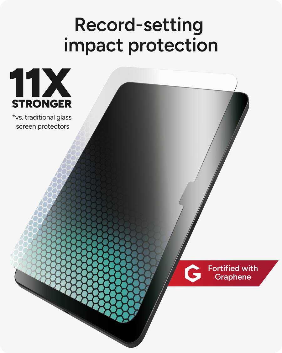 ZAGG Glass XTR4 Screen Protector for Apple iPad 11-inch A16 & iPad 10.9-inch – Clear product image