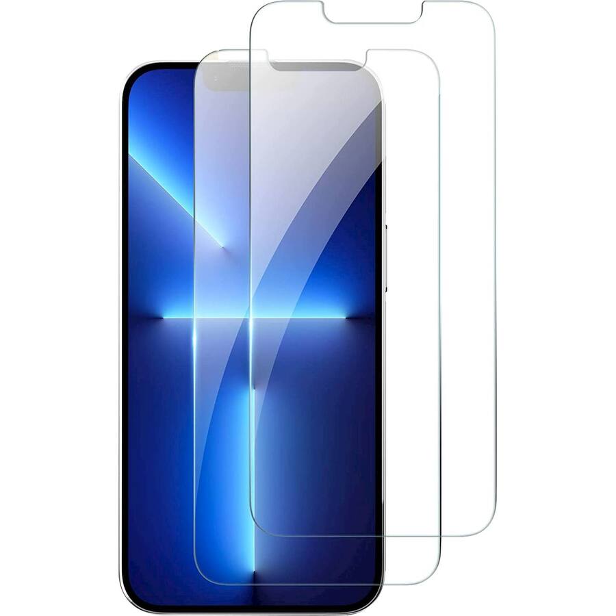 ZeroDamage Ultra Strong Tempered Glass Screen Protector for iPhone 13 Pro Max & iPhone 14 Plus – 2-Pack, Clear product image