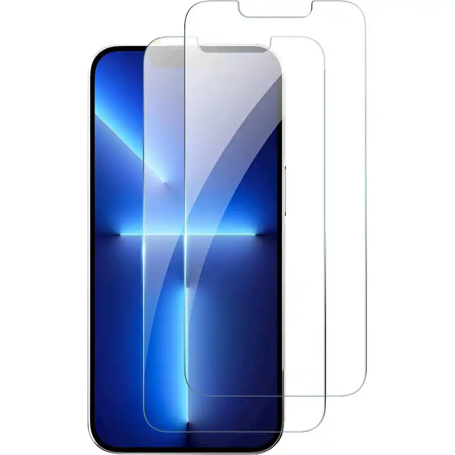 ZeroDamage Ultra Strong Tempered Glass Screen Protector for iPhone 13 & iPhone 14 – 2-Pack, Clear product image