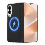 Dteck Samsung Galaxy Z Fold8 2026 Leather Magnetic Case – White & Black product image