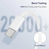 Entronix 3-Pack USB-C to USB-C Charging Cables, 3FT Each, White