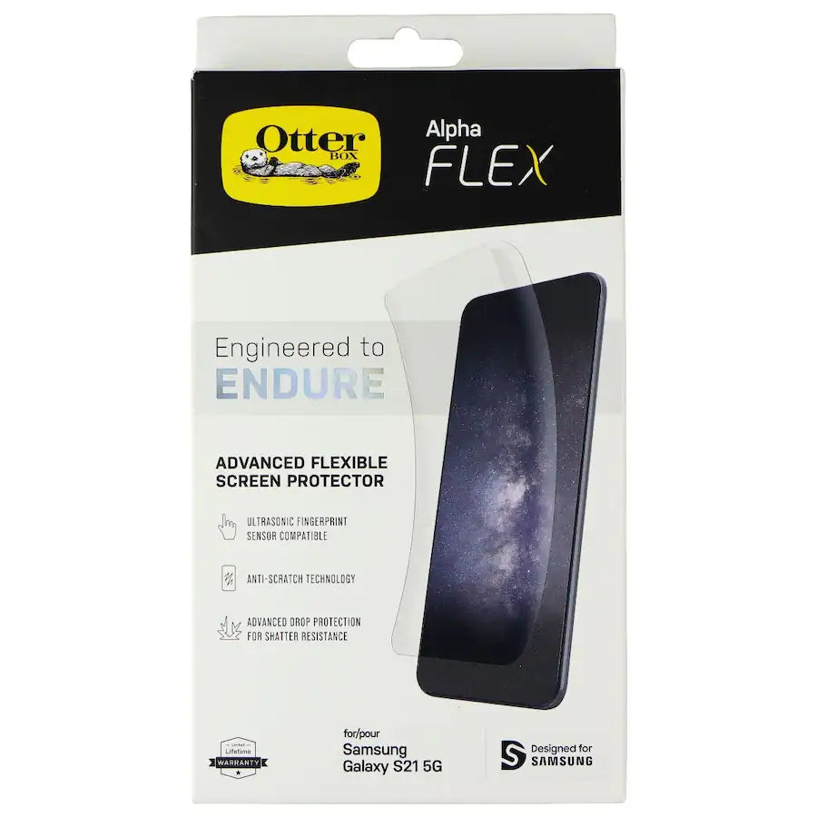 OtterBox Alpha Flex Advanced Screen Protector for Samsung Galaxy S21 5G – Clear product image