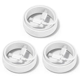 Entronix 3-Pack USB-C to USB-C Charging Cables, 3FT Each, White