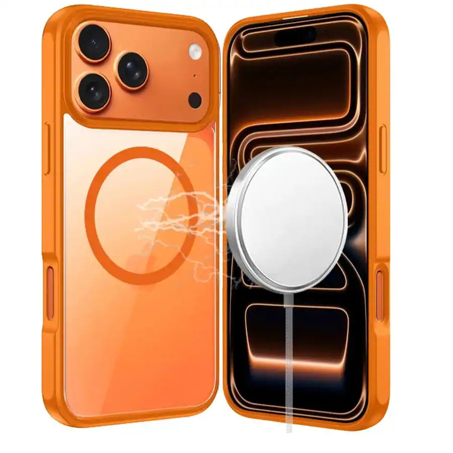 Premium Clear Shockproof Phone Case with Tempered Glass for iPhone 17 Pro product image
