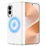 Dteck Samsung Galaxy Z Fold8 2026 Leather Magnetic Case – White & Black product image